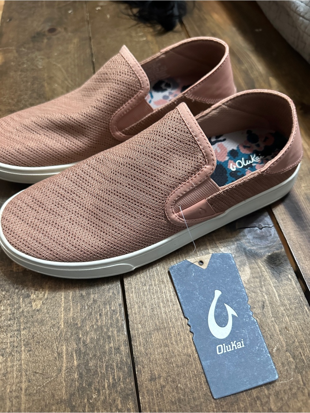Olukai Slip-On Sneakers in Dusty Rose